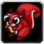 Icono del familiar ardilla
